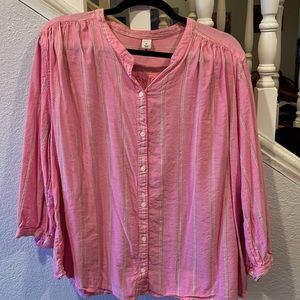 Old Navy, pink stripped, XL